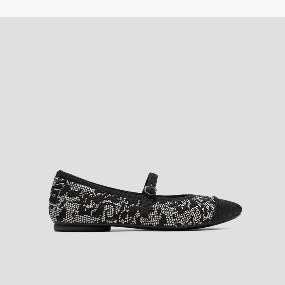 VIVAIA Mary Jane Tamia Almond Toe Black Lace - Picture 7 of 13